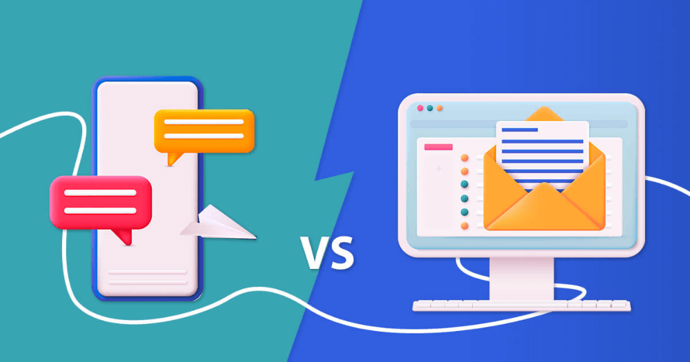 hybrid approach sms + email
