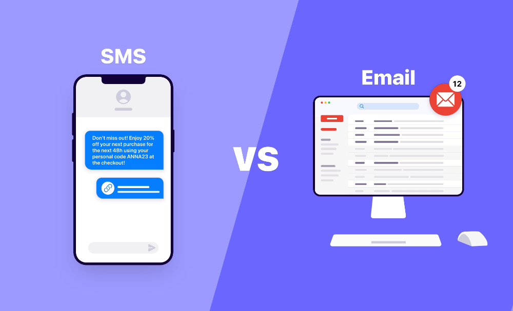 sms marketing vs. email marketing